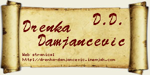 Drenka Damjančević vizit kartica